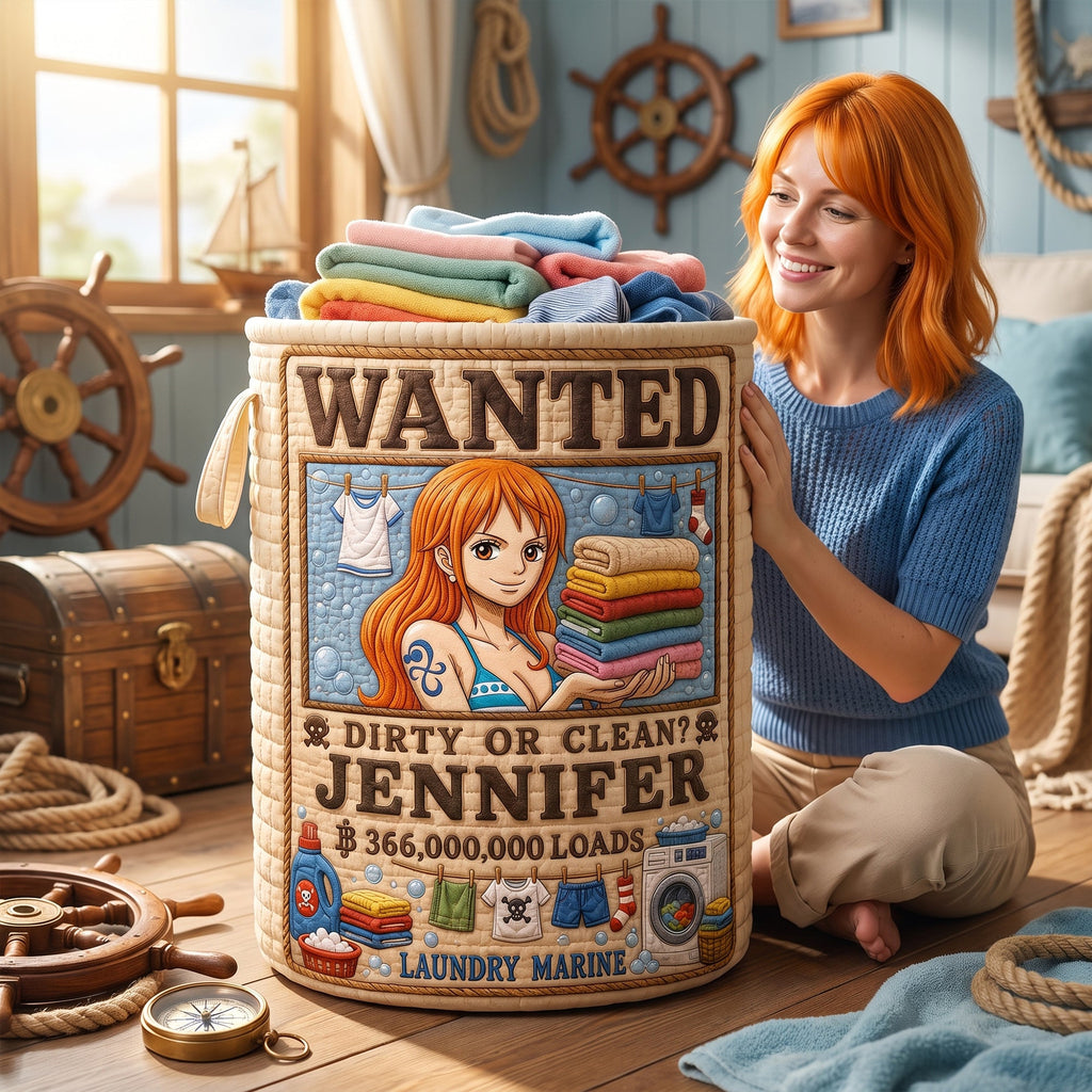 Wanted Adventure Laundry Basket - Personalized Gifts 03paqn110726