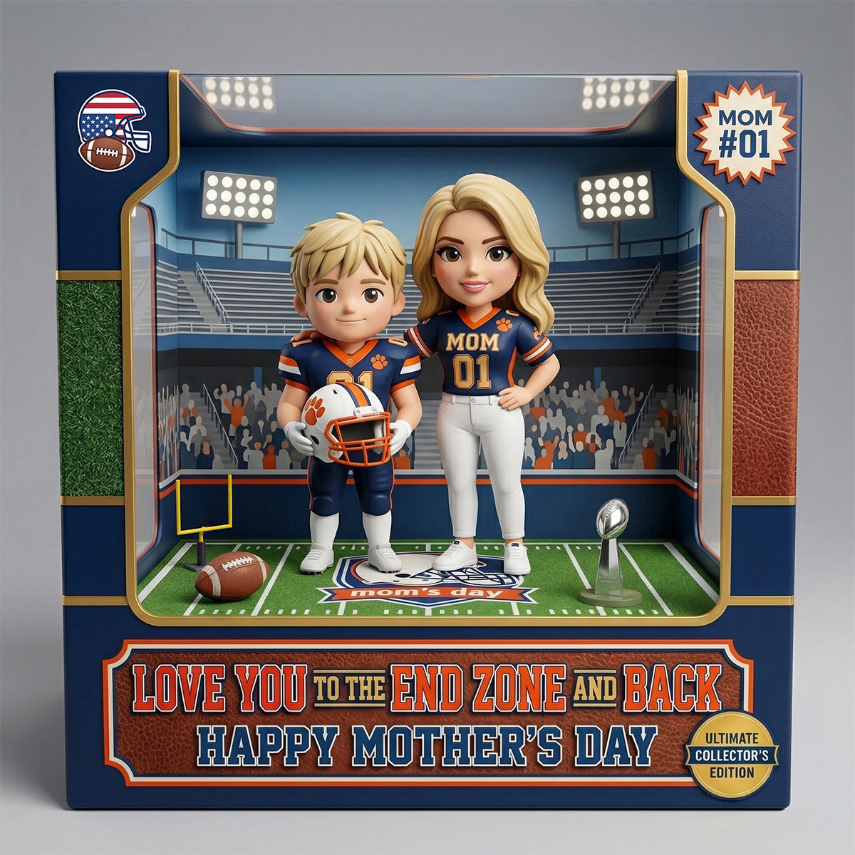 Custom Photo American Football Acrylic Plaque - Gifts For Mother 01hutn270326
