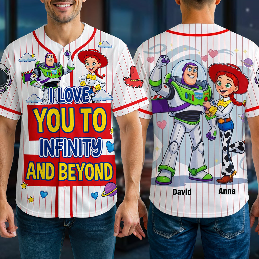 Couple Forever Baseball Jersey - Personalized Gifts For Couple 02NAQN190626