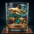 Shark Dad Round Glass - Personalized Gifts For Dad 02tytn260526