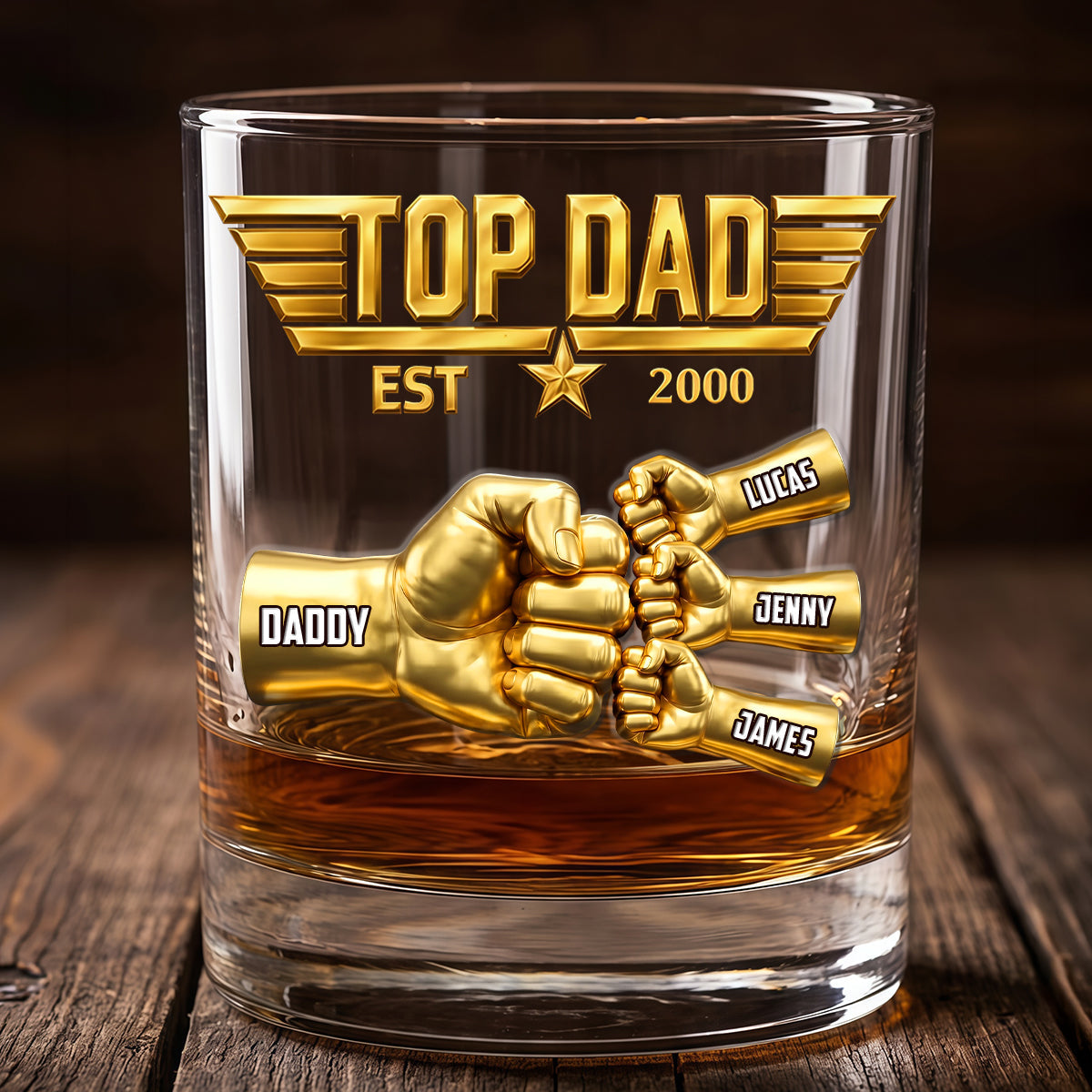 Fist Bump Pilot Glass Mug - Personalized Gifts For Dad 04OHTN210526