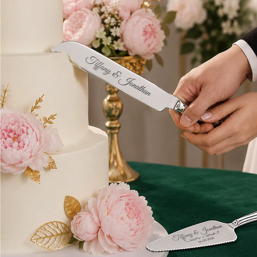 A Sweet Slice Of Forever - Personalized Cake Cutting Set