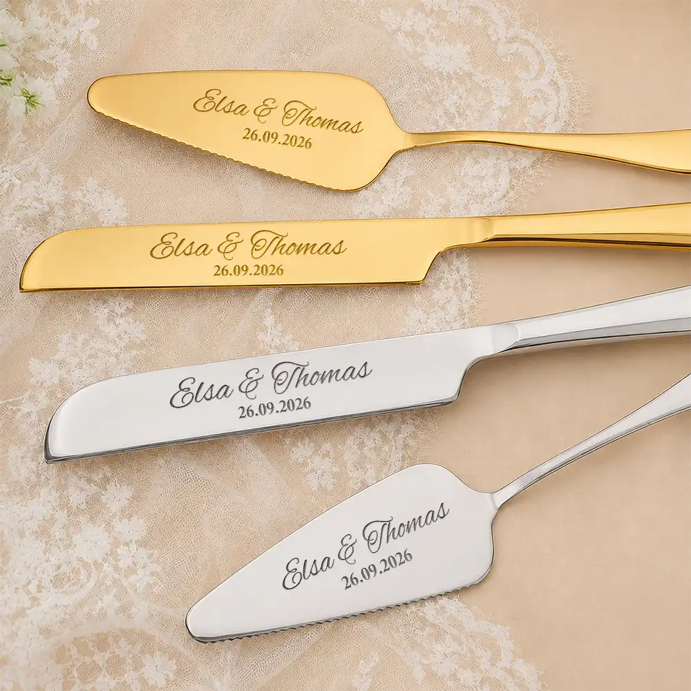 A Sweet Slice Of Forever - Personalized Cake Cutting Set