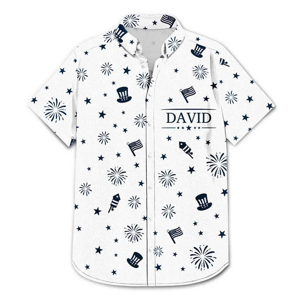 America 250 Freedom Feels Like Summer - Personalized Hawaiian Shirt