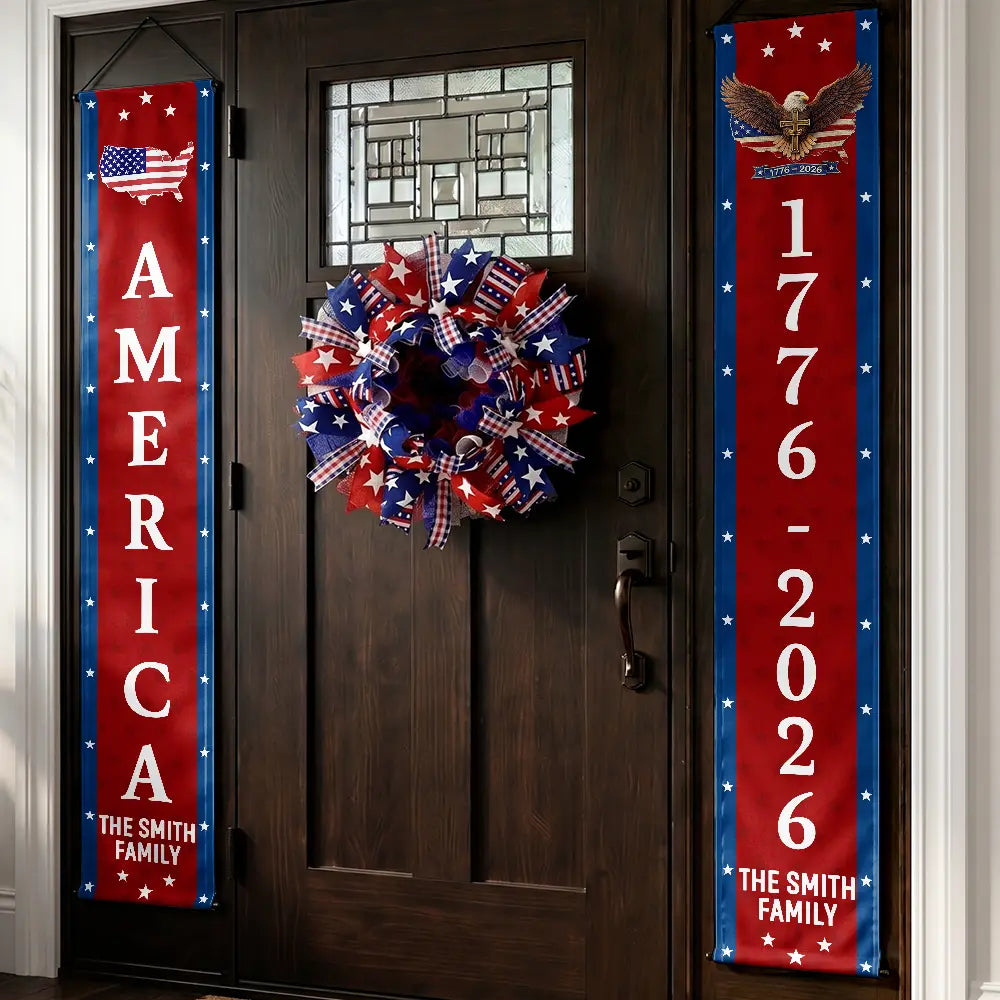 America 250th Anniversary - Personalized Porch Banners