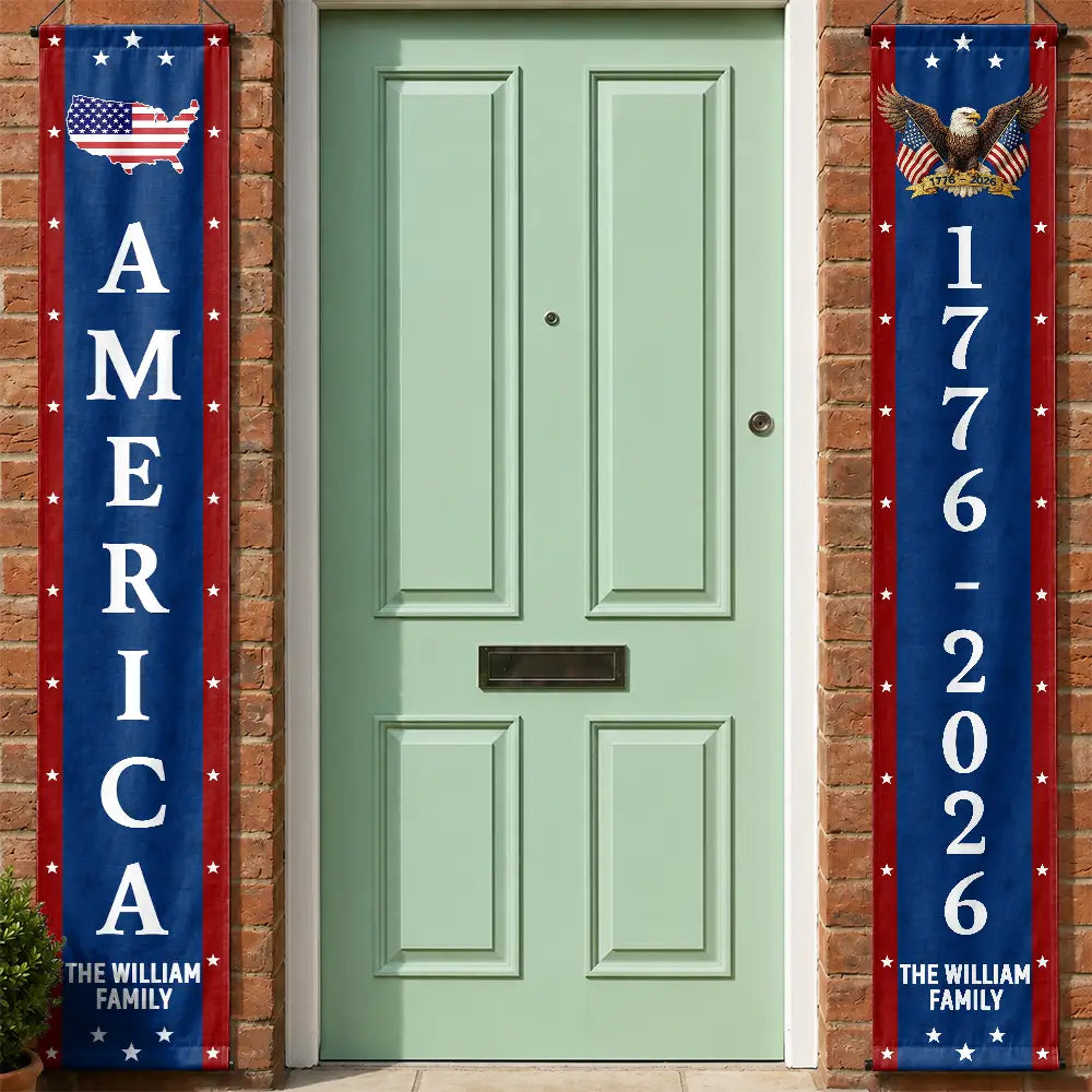 America 250th Anniversary - Personalized Porch Banners