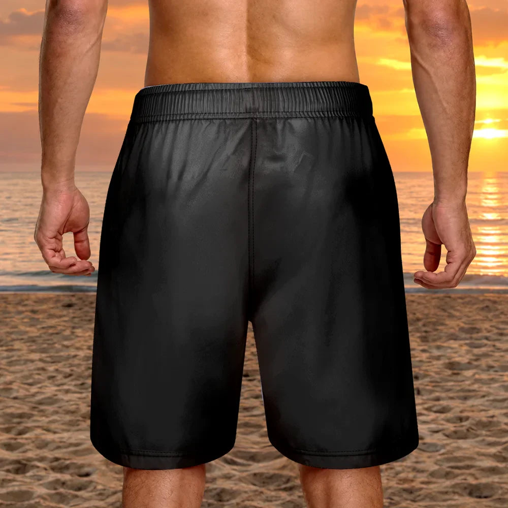America 250th Anniversary US Pride Patriotic Eagle - Personalized Unisex Beach Shorts