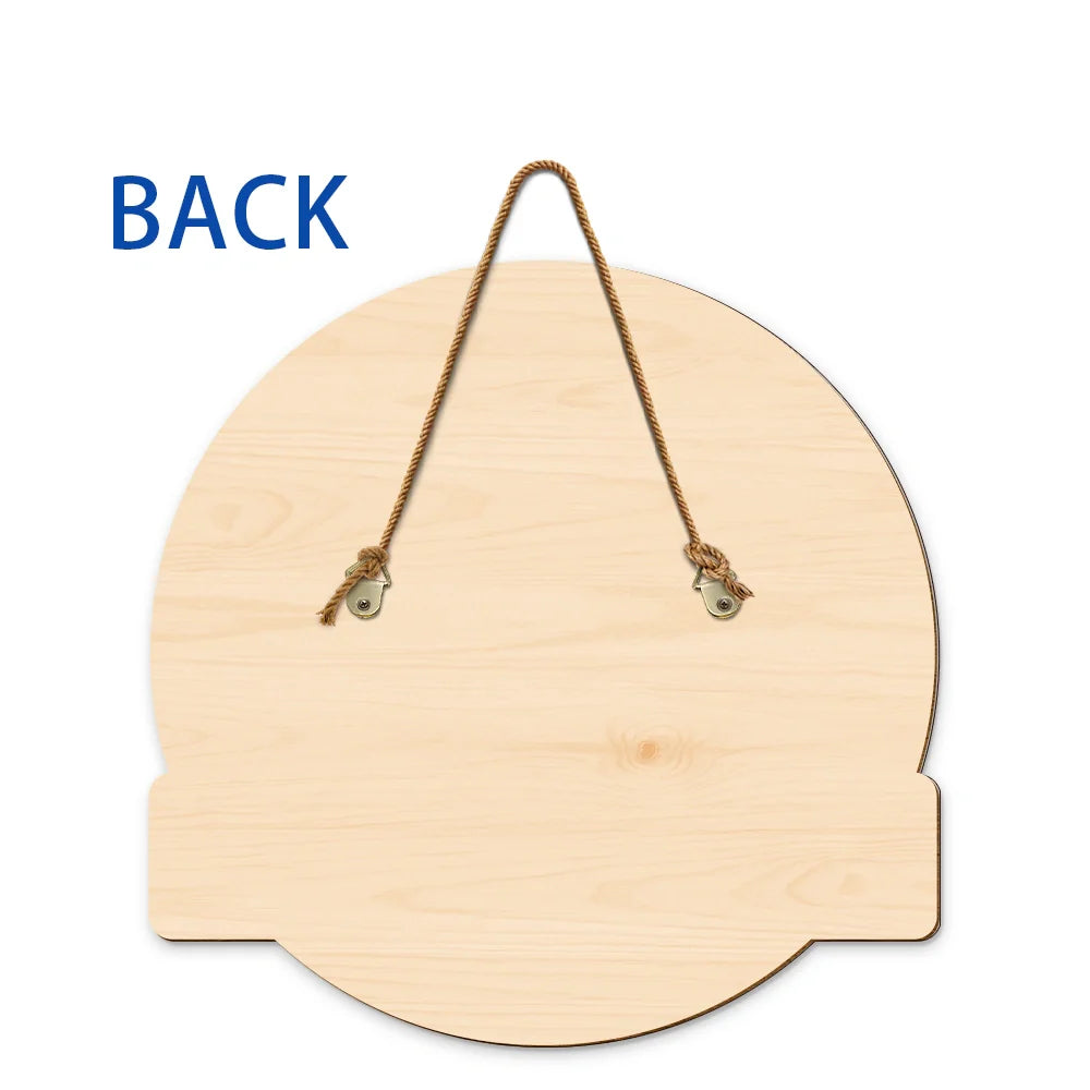 Animate Couple Annoying Each Other - Personalized Custom Shaped Wood Sign