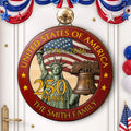 250th Anniversary USA - Personalized Custom Shaped Wood Sign