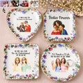 Custom Photo Colored Pencil Sketch No One Will Ever Be As Entertained By Us As Us - Personalized Ring Dish