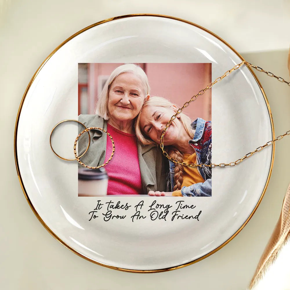 Custom Photo Colored Pencil Sketch No One Will Ever Be As Entertained By Us As Us - Personalized Ring Dish