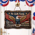 We The People Of Freedom - Personalized Custom Shaped Wood Sign