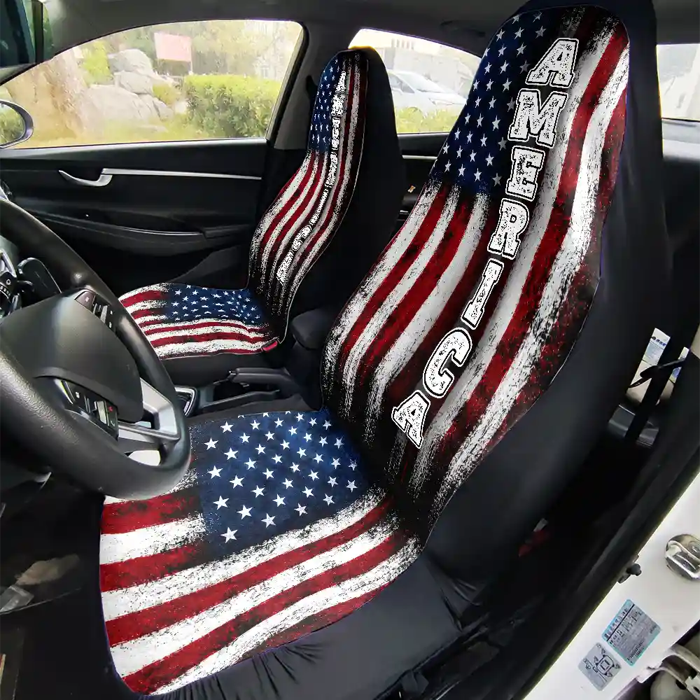 American Freedom 250 Years - Personalized Car Seat Cover