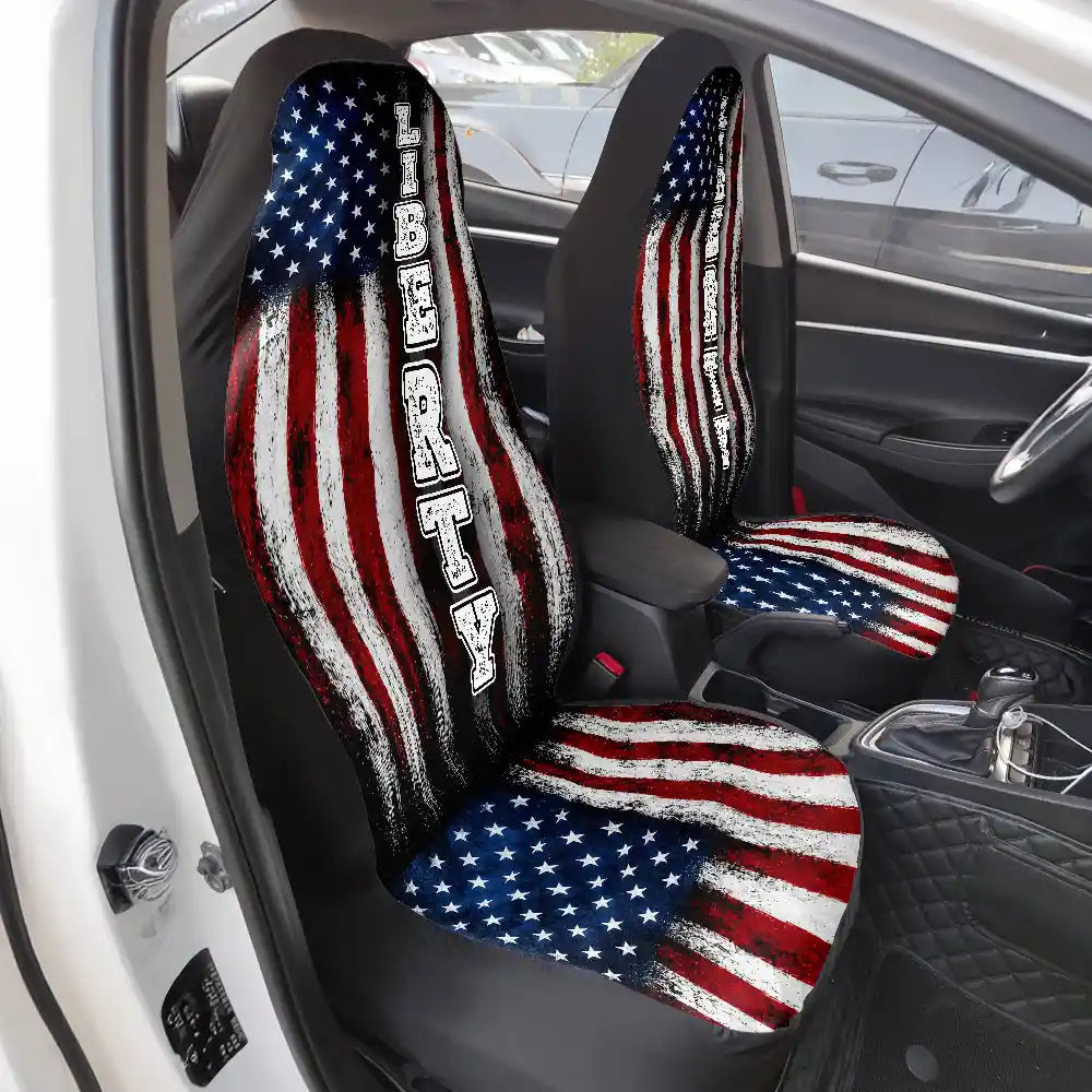American Freedom 250 Years - Personalized Car Seat Cover