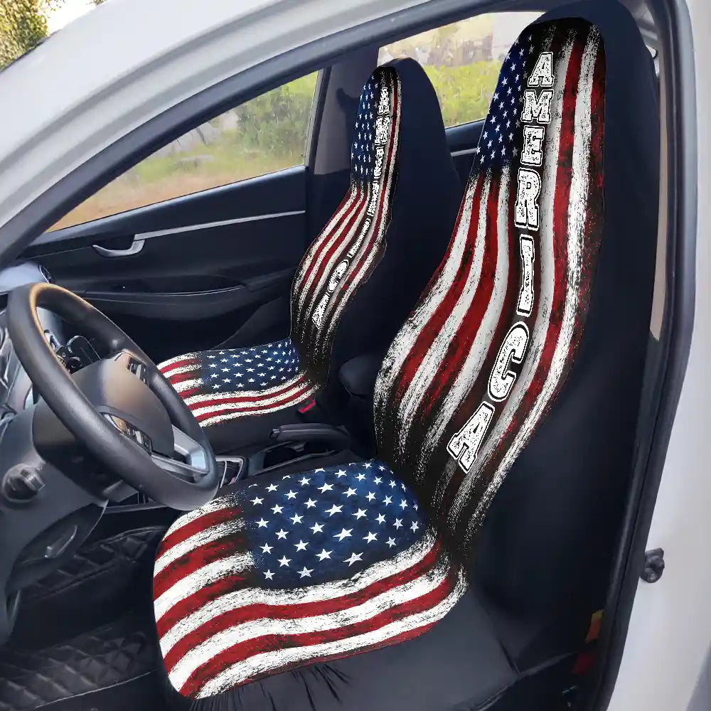 American Freedom 250 Years - Personalized Car Seat Cover