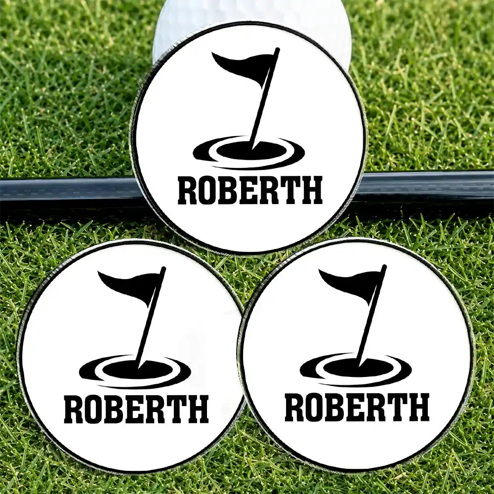 Life Is Full Of Choices Monogram Golf Ball Marker - Personalized Acrylic Magnetic Clip