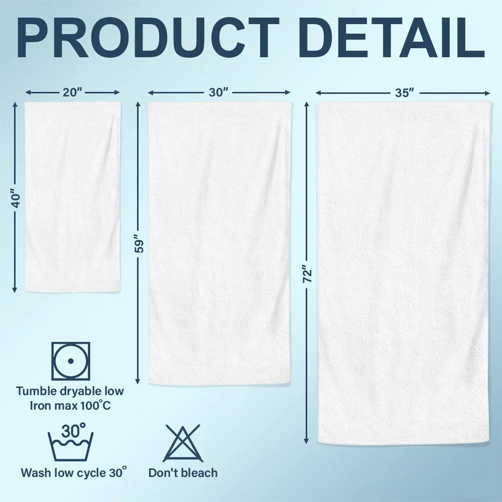 Custom Photo 3D Swimsuit Funny On Beach - Personalized Beach Towel