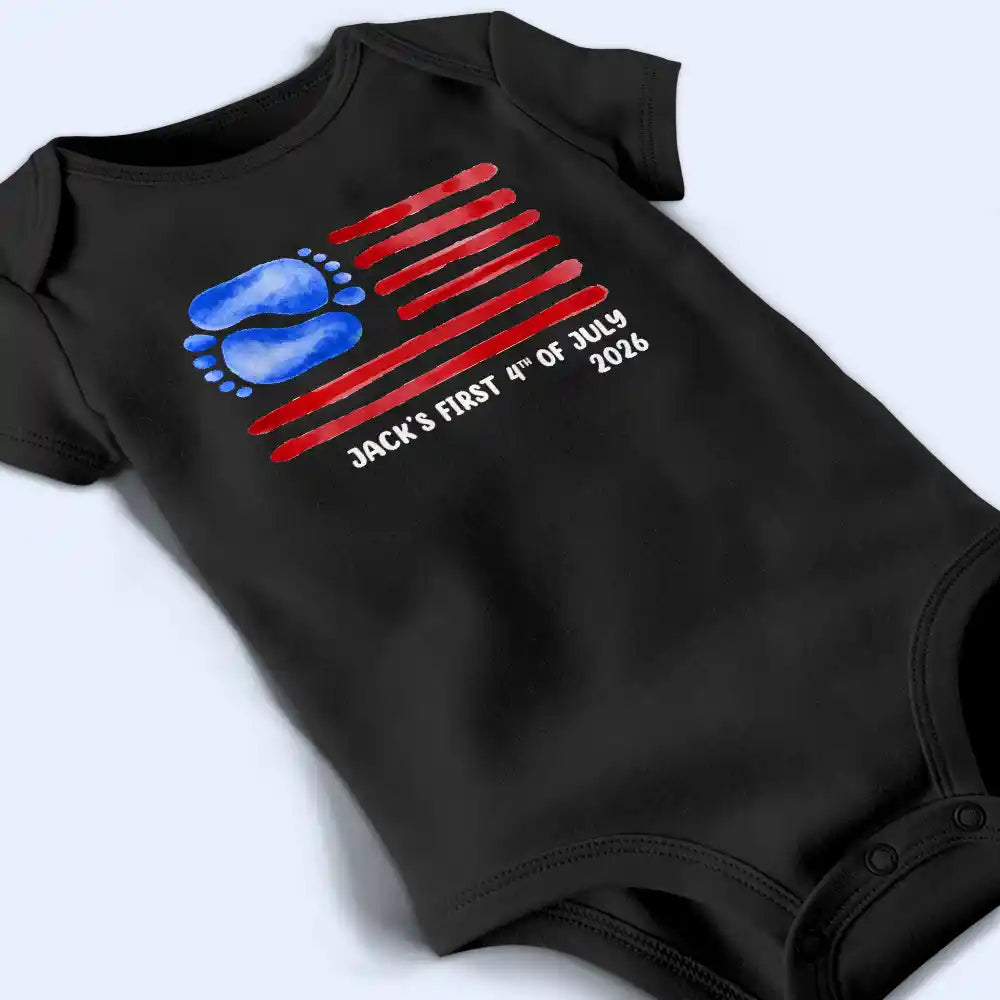 Baby's First 4th Of July - Personalized Baby Onesie