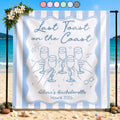 Bachelorette Last Toast On The Coast - Personalized Backdrop