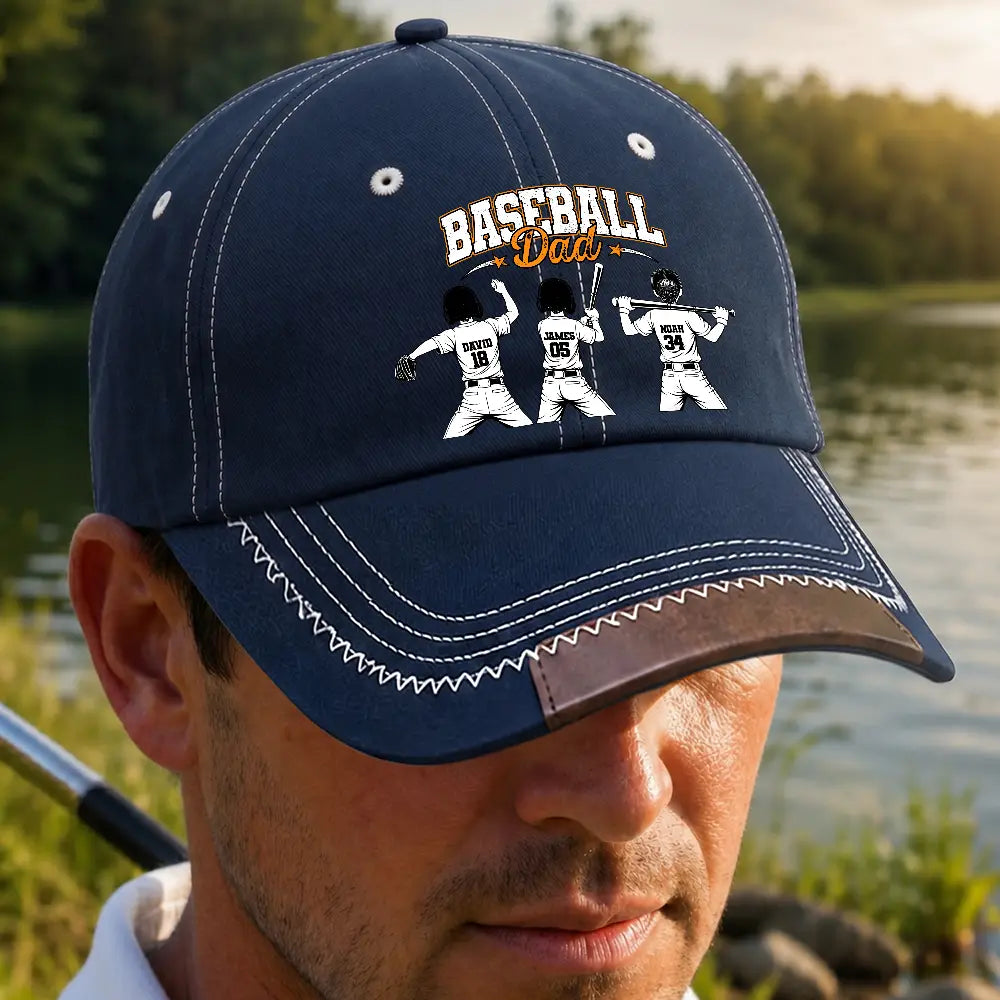 Baseball Dad Grandpa - Personalized Vintage Baseball Cap