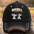 Baseball Dad Grandpa - Personalized Vintage Baseball Cap