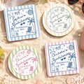 Beach Bachelorette Party - Personalized Cork Coaster