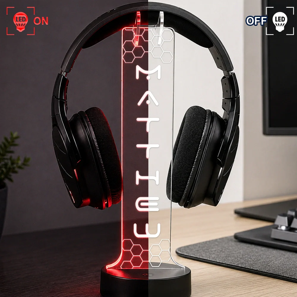 Boyfriend Teen Kid Gamer Name - Personalized Headphone Stand