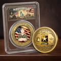 Camouflage Man Woman American Hero - Personalized Commemorative Keepsake Coin