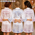 Chinoiserie Toile Wifey - Personalized Satin Robe
