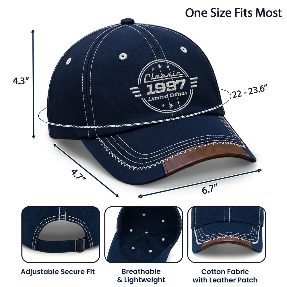 Classic Year Limited Edition - Personalized Vintage Baseball Cap