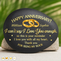 Couple Thank You For Being My Rock - Personalized Printed Rock