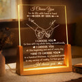 Couples I Choose You - Personalized Night Light