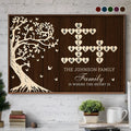 Crossword Tree Of Life Family Is Where The Heart Is - Personalized Poster