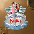 Cruise Bestie On Trip Girls Trip - Personalized Acrylic Magnet