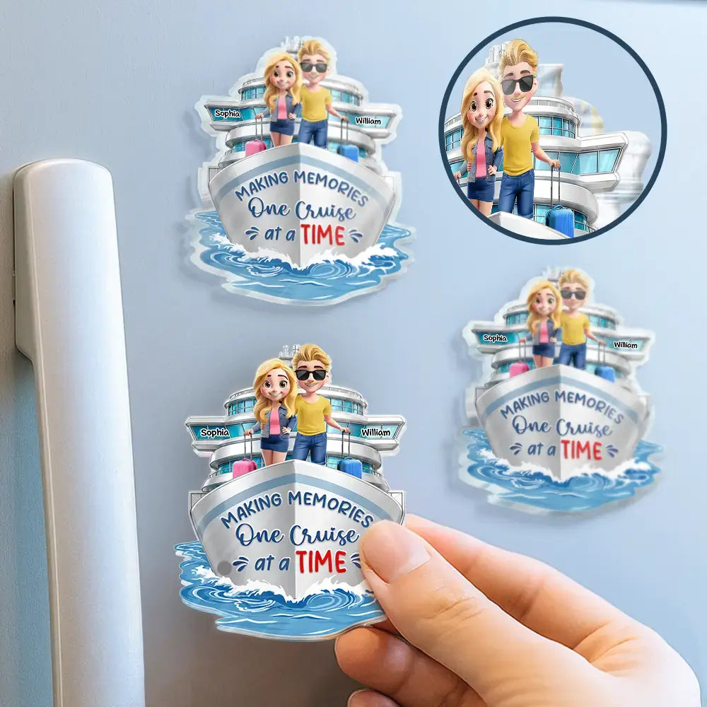 Cruising Partners For Life - Personalized Acrylic Magnet