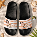 Custom Photo Hawaii Summer Break Sexy Pose Gift For Her, Him - Personalized Unisex Slides
