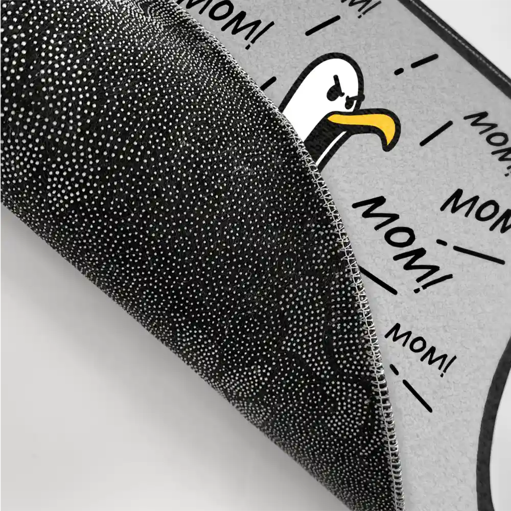 Funny Screaming Seagull - Personalized Doormat
