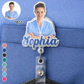 Custom Photo 3D Effect Nurse Name - Personalized Badge Reel