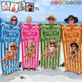 Custom Photo 3D Summer Concept Beaching Not Teaching - Personalized Beach Towel