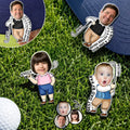 Custom Photo Best Dad Grandpa By Par - Personalized Acrylic Magnetic Clip