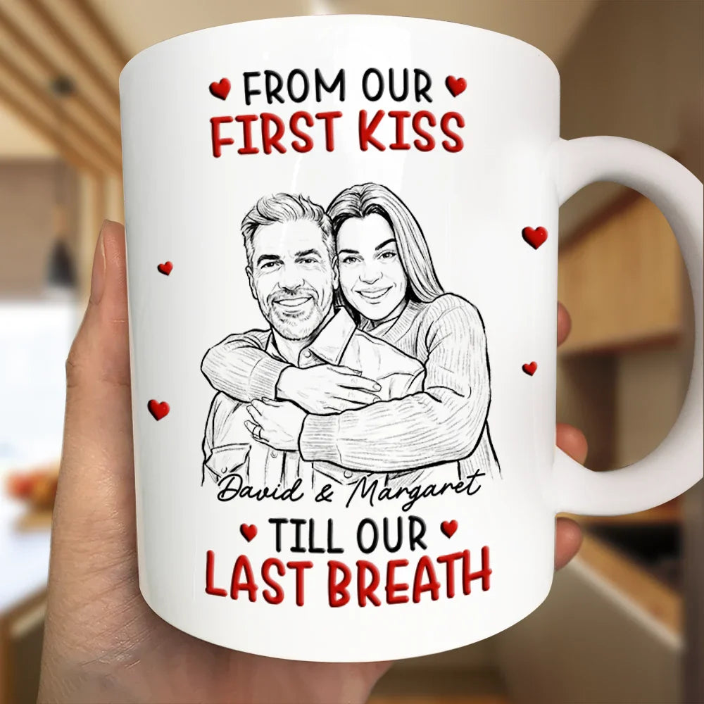 Custom Photo Calendar Together And Forever Yours - Personalized Mug