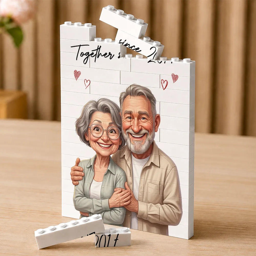 Custom Photo Caricature I'm Yours No Returns Or Refunds - Personalized Building Brick Blocks
