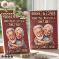 Custom Photo Caricature Vintage Annoying Each Other - Personalized Building Brick Blocks
