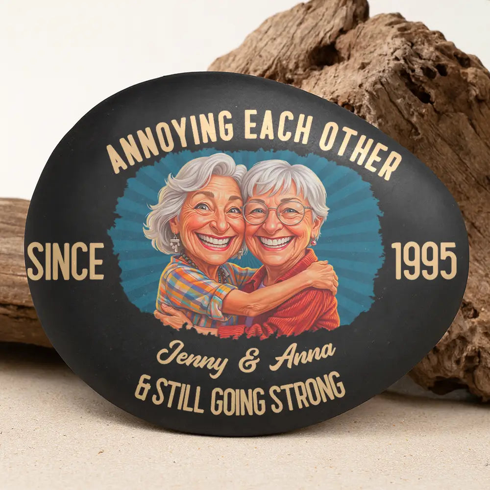 Custom Photo Caricature Vintage Annoying Each Other - Personalized Printed Rock