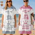 Custom Photo Cheaper Than Therapy Besties Trip Pencil Sketch - Personalized Hooded Poncho Towel