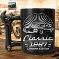 Custom Photo Classic Car Limited Edition - Personalized Wrench Shaped Handle Mug