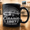 Custom Photo Classic Car Limited Edition - Personalized Black Mug