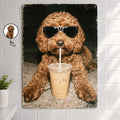 Custom Photo Cool Street Pet Portrait - Personalized Classic Metal Signs