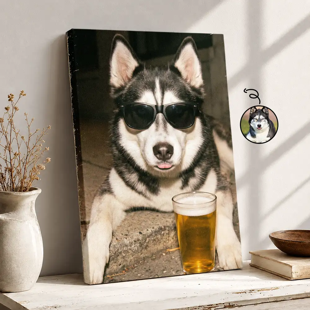 Custom Photo Cool Street Pet Portrait - Personalized Poster
