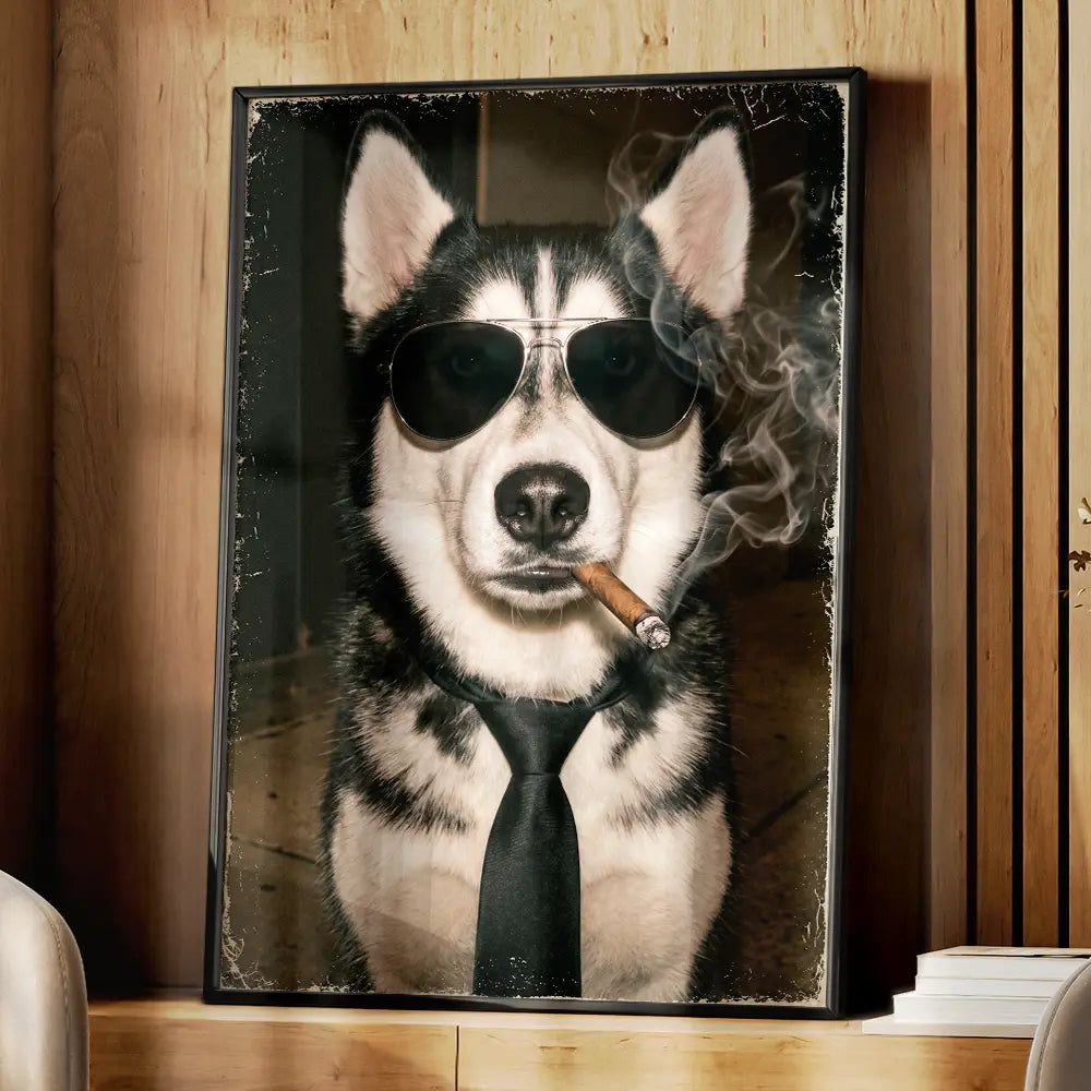 Custom Photo Cool Street Pet Portrait - Personalized Poster